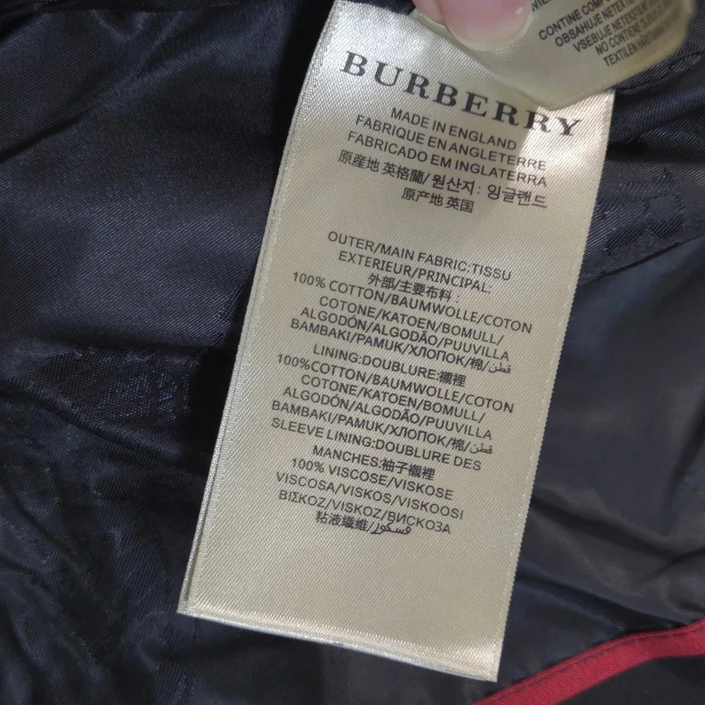 NWT Burberry Ecclestone Check Hooded Windbreaker Jacket Men M Knight Badge Red